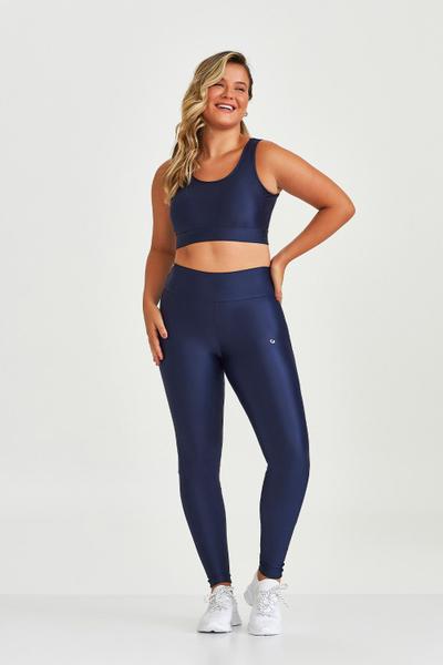 Imagem de Legging Atletika com Bolso de Tule Cajubrasil Azul Eclipse