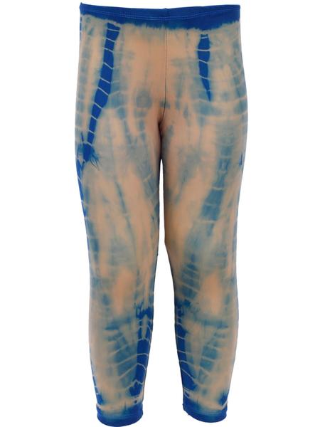 Imagem de Legging calça Infantil academia escola Periquitinho Tie Dye Azul Royal poliamida elastano