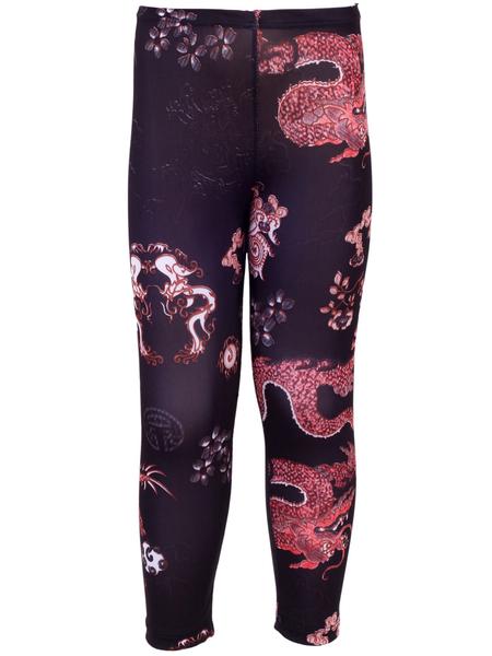 Imagem de Legging calça Infantil academia Periquitinho Pt  com Estampa Dragão.RUM E BUTTER poliamida elastano 