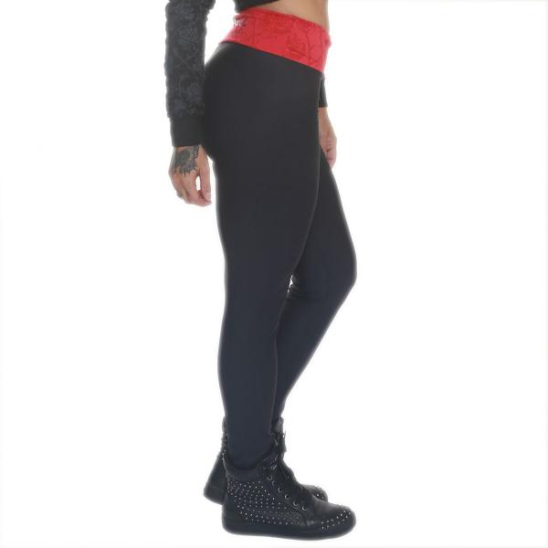 Imagem de Legging carol saraiva cos vermelho preto - black skull - clothing (gg)