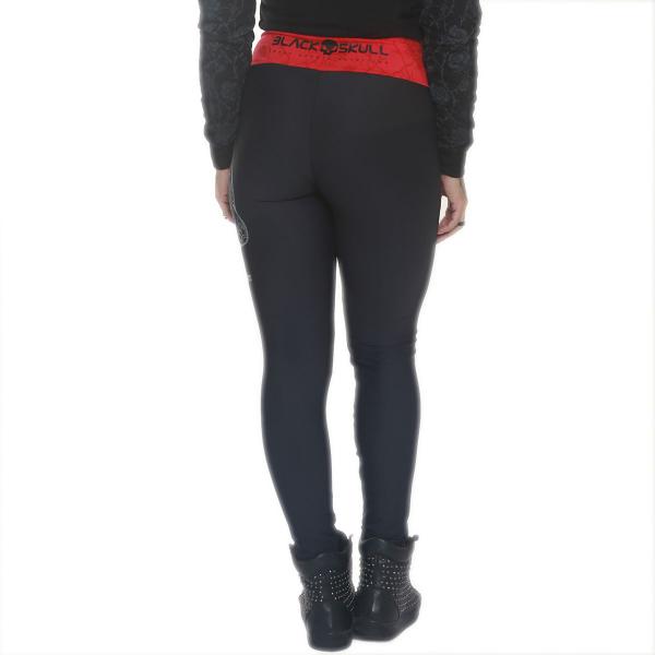 Imagem de Legging carol saraiva cos vermelho preto - black skull - clothing (gg)