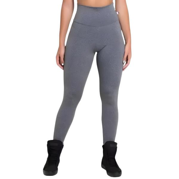 Imagem de Legging Cinza Feminina Moda Verão Com Efeito Modelador