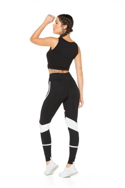 Imagem de Legging com Tiras Contrastantes Poliamida Sperafico