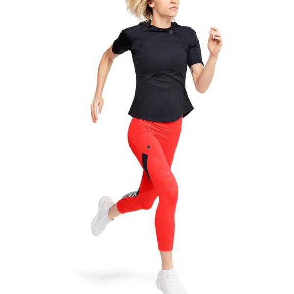 Legging de Treino Feminina Under Armour RUSH Embossed Shine Graphic Crop Imagem de Legging de Treino Feminina Under Armour RUSH Embossed Shine Graphic Crop