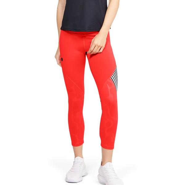 Legging de Treino Feminina Under Armour RUSH Embossed Shine Graphic Crop Imagem de Legging de Treino Feminina Under Armour RUSH Embossed Shine Graphic Crop
