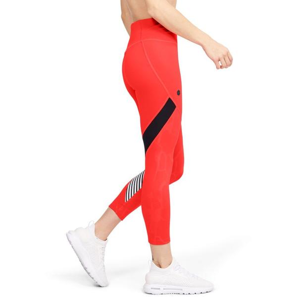 Legging de Treino Feminina Under Armour RUSH Embossed Shine Graphic Crop Imagem de Legging de Treino Feminina Under Armour RUSH Embossed Shine Graphic Crop