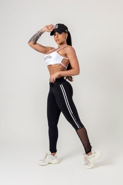 Imagem de Legging favorite preta com silk na lateral hipkini