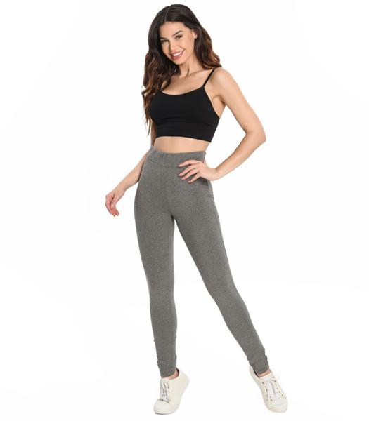 Imagem de Legging Feminina Básica Cotton Rovitex Cinza