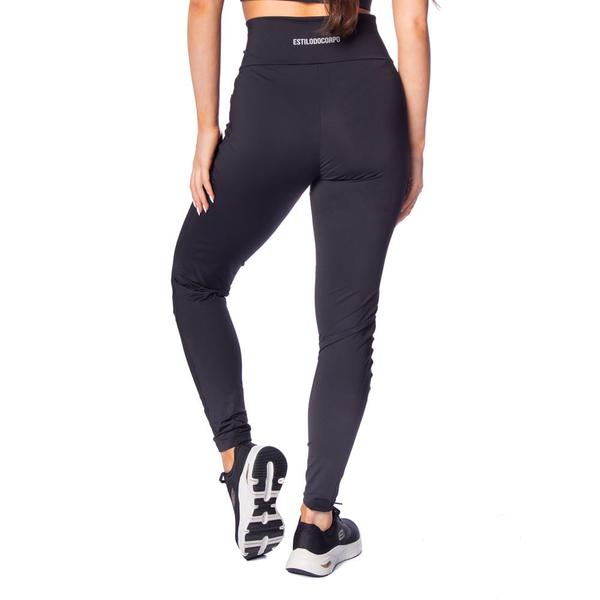 Imagem de Legging Feminina Estilo do Corpo Powerfit com Tela Preto