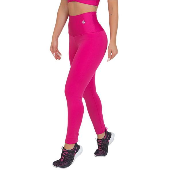 Imagem de Legging Feminina Fitness Cós Alto Rosa