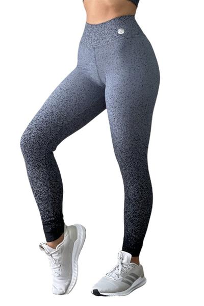 Imagem de Legging Feminina Fitness Jacquard Degradê Zero Transparência