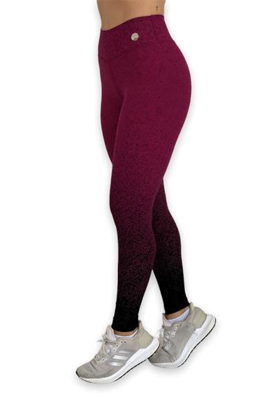 Imagem de Legging Feminina Fitness Jacquard Degradê Zero Transparência