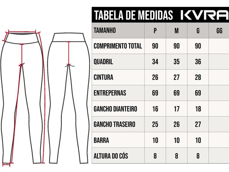 Imagem de Legging Feminina Kvra Eagle Preto/Amarelo Flúor