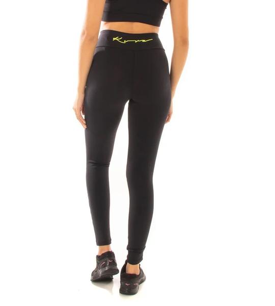 Imagem de Legging Feminina Kvra Eagle Preto/Amarelo Flúor