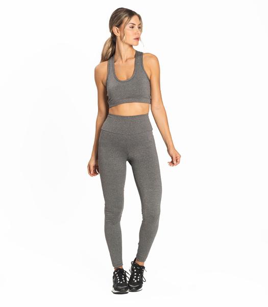 Imagem de Legging Feminina Lisa FTK Cinza