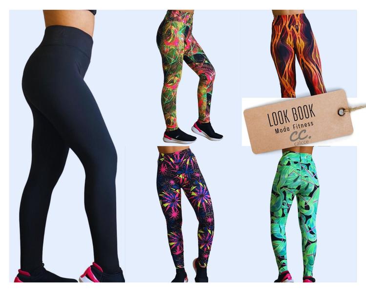 Imagem de Legging Feminina Preta Calça Academia poliamida Yoga Sports