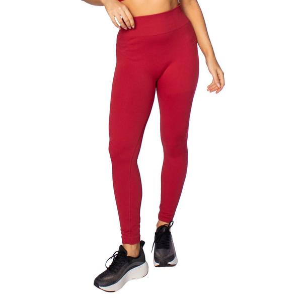 Imagem de Legging Feminina Sea Surf Sem Costuras Levanta Bumbum Vermelho