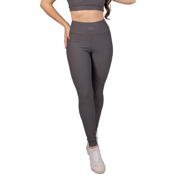 Imagem de Legging Fitness Canelada Zero Transparecia