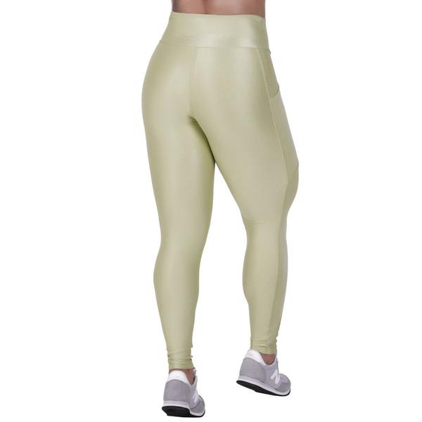 Imagem de Legging Fitness Feminina Recorte Lateral Bolso Efeito Laminado Orbis