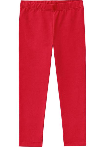 Imagem de Legging Infantil Kids Feminina Sem Flanela Menina Vermelho Básica Malwee