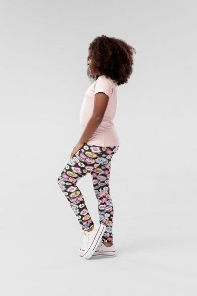 Imagem de Legging Infantil Preta Estampada