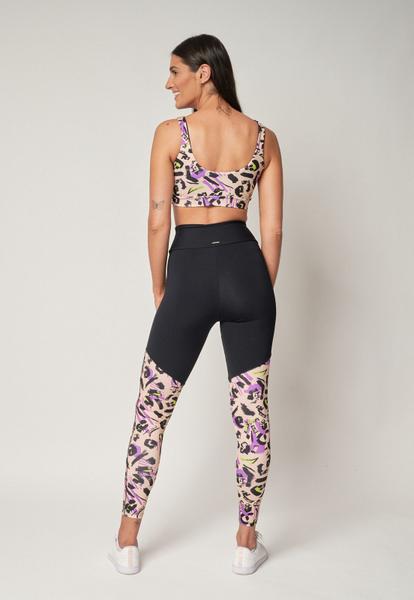 Imagem de Legging Malha Poliamida Estampada Cós Duplo Anatômico WeGain