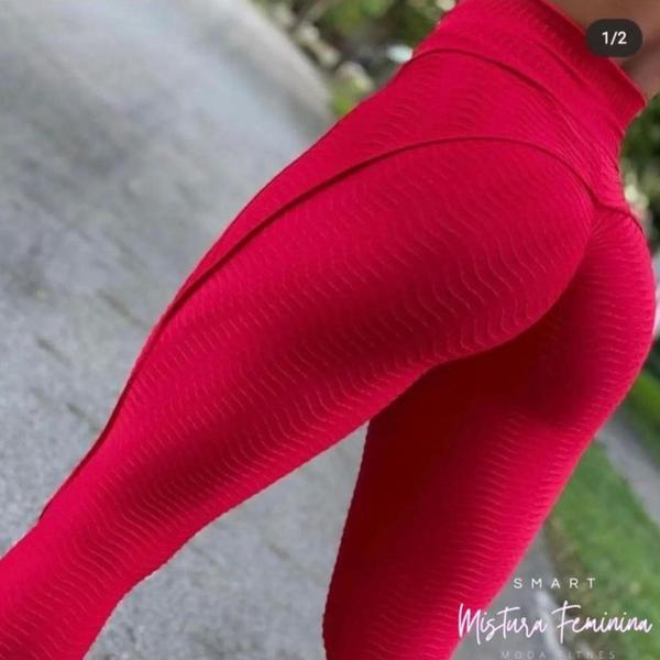 Imagem de Legging Modeladora Empina Bumbum Tamanho Único Na Cor Preto