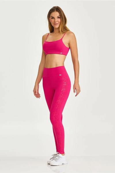 Imagem de Legging NZ Cós Invisível E Silk Lateral Rosa Olinda