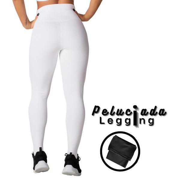 Imagem de Legging Peluciada Feminina Branca Inverno - Térmica