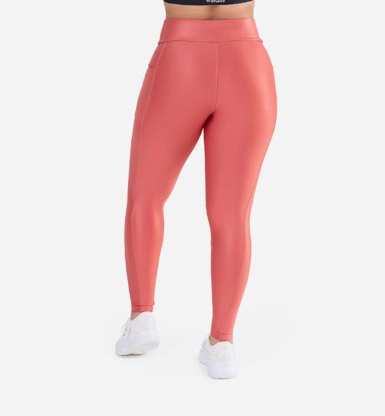 Imagem de Legging Poliamida Micro Canelada C/ Bolso Lateral Cós Duplo - ROMANCE (P ao GG)