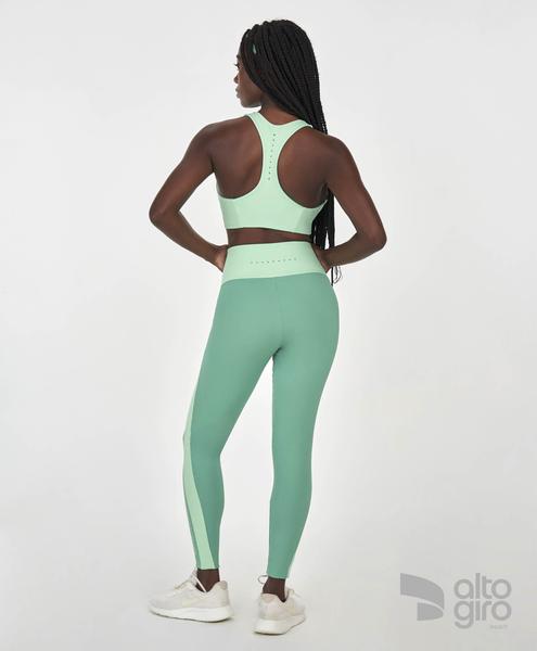 Imagem de Legging Recorte Bicolor Alto Giro Verde Sereno