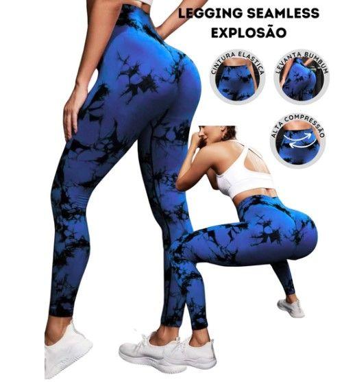 Imagem de Legging Seamless Marmorizada Levanta Bumbum Explosão