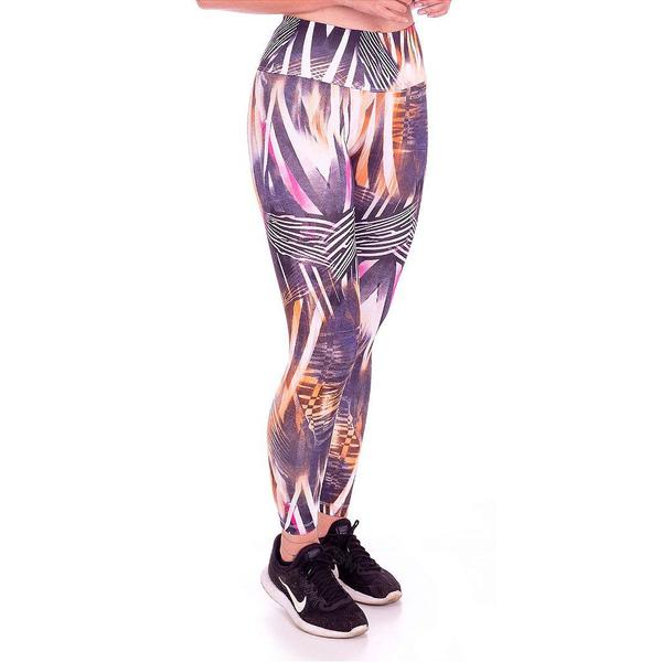 Imagem de Legging Suplex Básica Cintura Alta Estampada Multicor Feminino