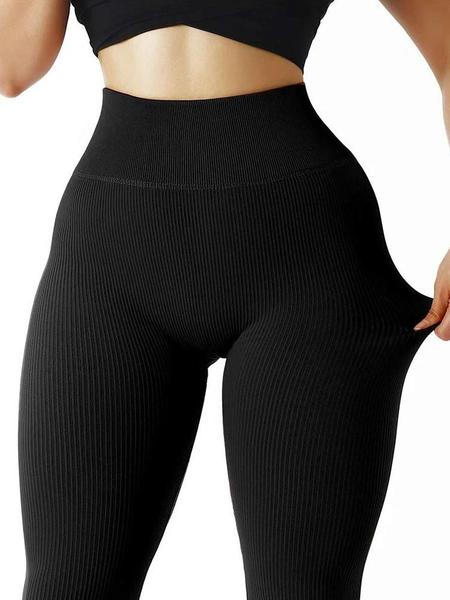 Imagem de Leggings de Ginástica Feminina - Cintura Alta, Sem Costura e Compressão