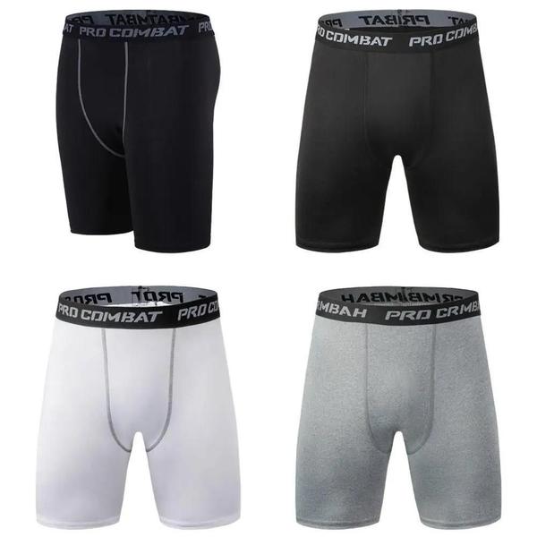 Imagem de Leggings Esportivas Masculinas Plus Size - Calças de Compressão com Secagem Rápida