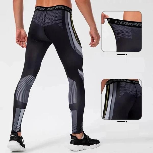 Imagem de Leggings Masculina de Corrida - Secagem Rápida para Academia e Treino