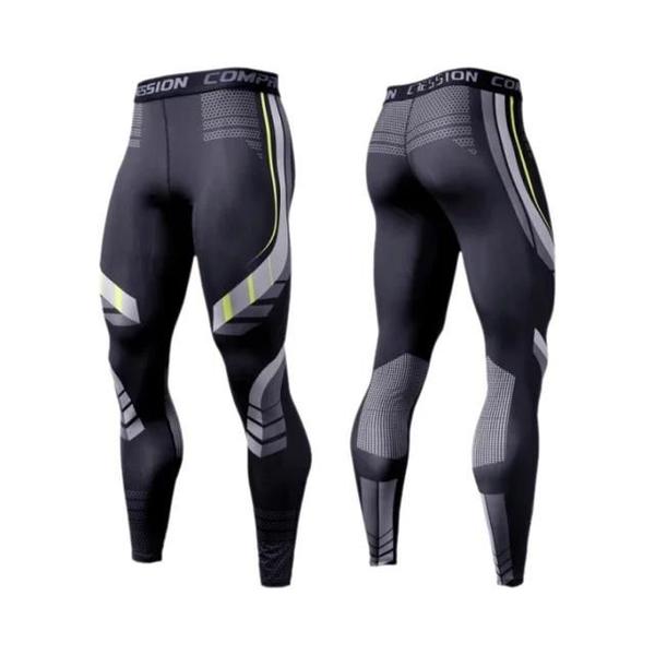 Imagem de Leggings Masculina de Corrida - Secagem Rápida para Academia e Treino