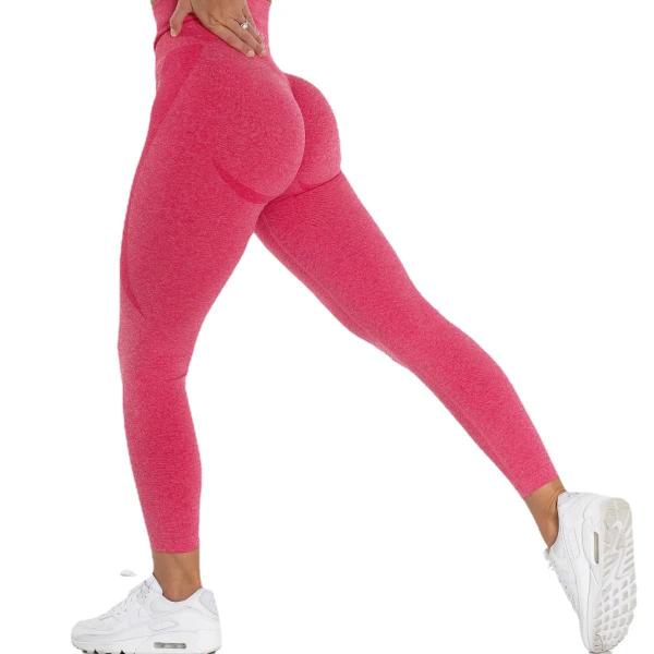 Imagem de Leggings Rosa Sem Costura para Yoga, Treino e Academia