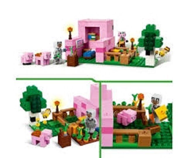 Imagem de Lego 21268 Minecraft A Casa Porco Bebê  238  peças