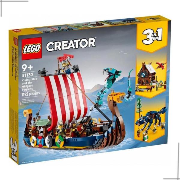 Imagem de LEGO 31132 Creator 3 Em 1 Navio Viking E A Serpente