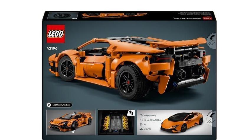 Imagem de Lego 42196 Technic - Lamborghini Huracán Laranja