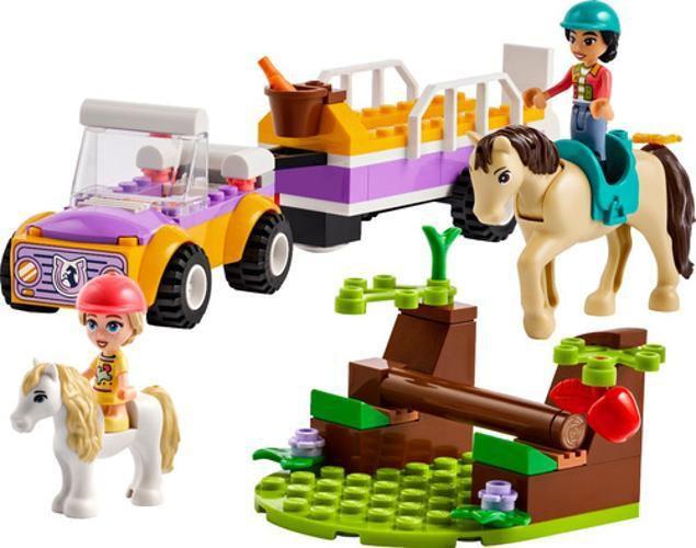 Imagem de Lego 42634 Friends Trailer De Cavalo E Ponei 105 Peças