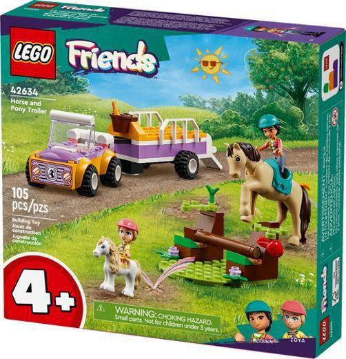 Imagem de Lego 42634 Friends Trailer De Cavalo E Ponei 105 Peças