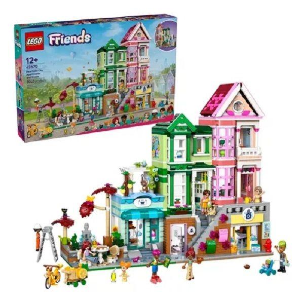 Imagem de Lego 42670 Friends Apartamentos E Lojas De Heartlake City  2040 peças