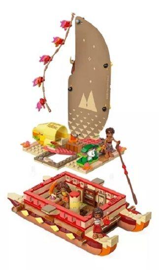 Imagem de Lego 43270 Disney Moana Filme 2 -  Canoa De Aventura Moana  529 peças