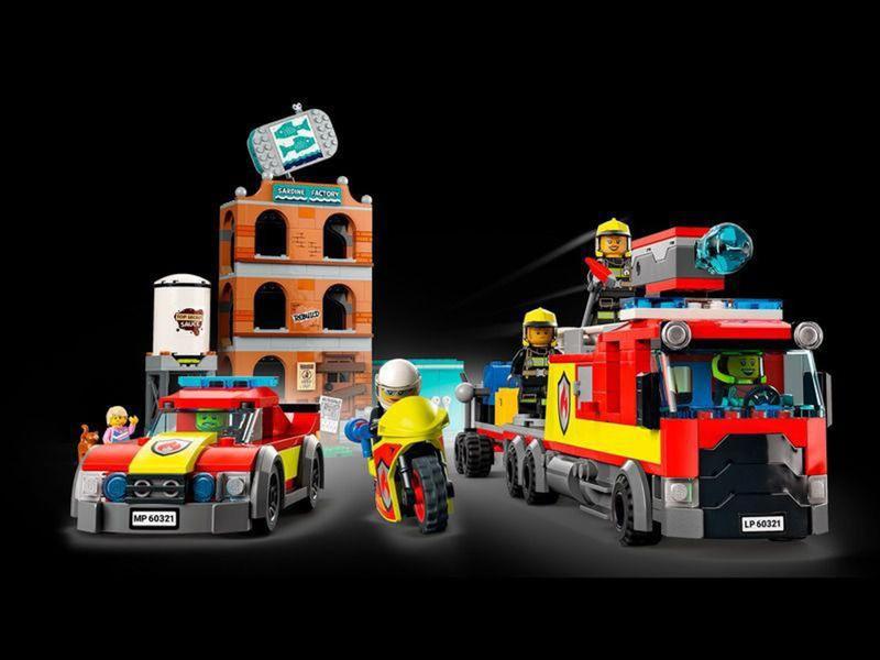 Imagem de Lego 60321 City - Corpo De Bombeiros C/ Caminhão, Carro e Moto  766 peças