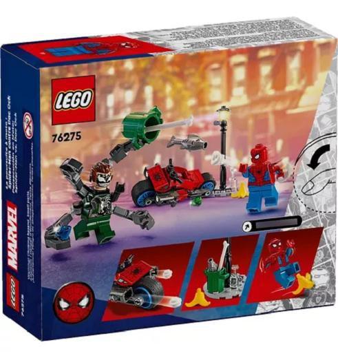 Imagem de Lego 76275 Spiderman - Perseguiçao De Moto Homem-aranha Vs Doc Ock  77 peças