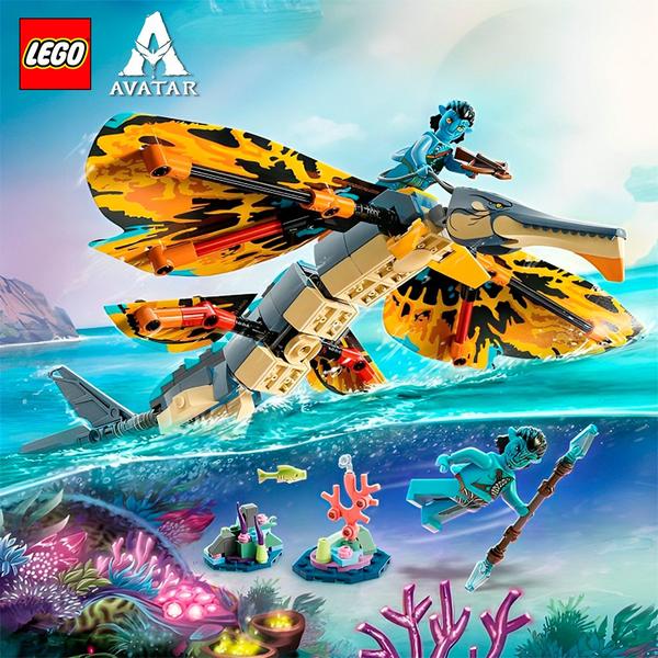 Lego Avatar Aventura com Skimwing O Caminho da Água 259 Peças 75576 - Lego Imagem de Lego Avatar Aventura com Skimwing O Caminho da Água 259 Peças 75576 - Lego