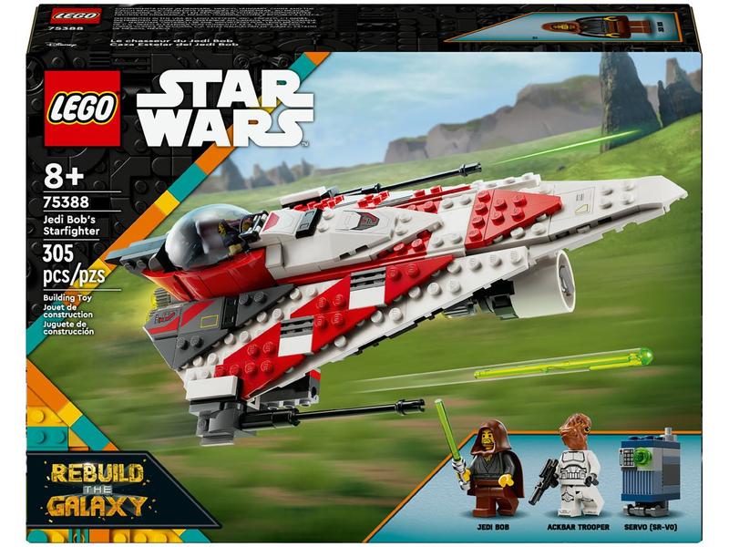 LEGO Caça Estelar de Jedi Bob: Brinquedo de - Construção 75388 305 Peças Imagem de LEGO Caça Estelar de Jedi Bob: Brinquedo de