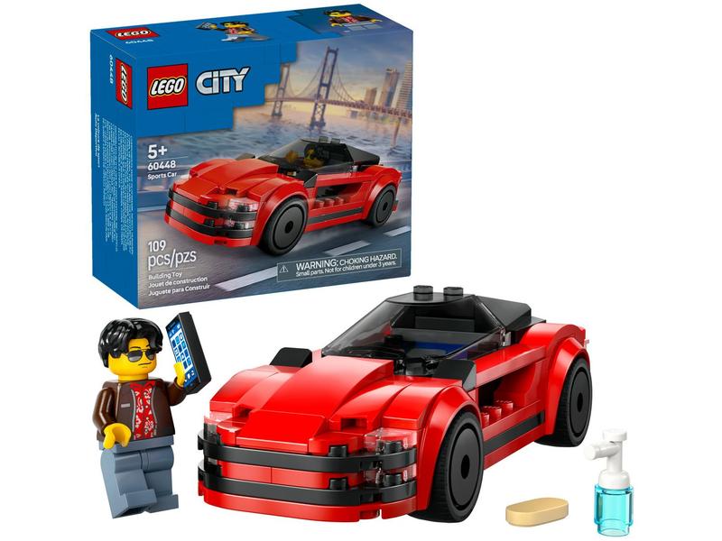 LEGO Carro Esportivo Vermelho 60448 - 109 peças LEGO Carro Esportivo Vermelho 60448 - 109 peças